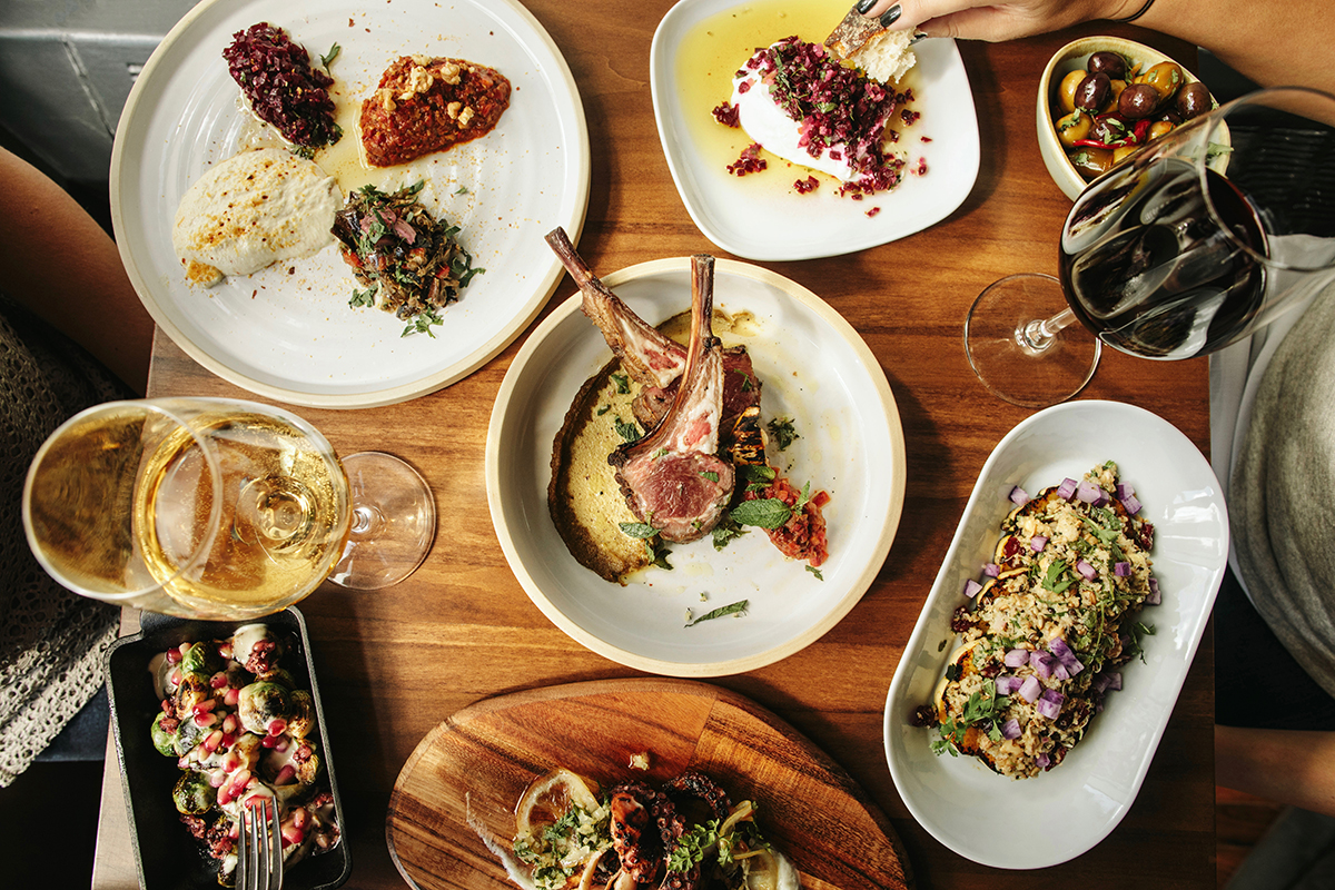 A spread at Moona in Cambridge