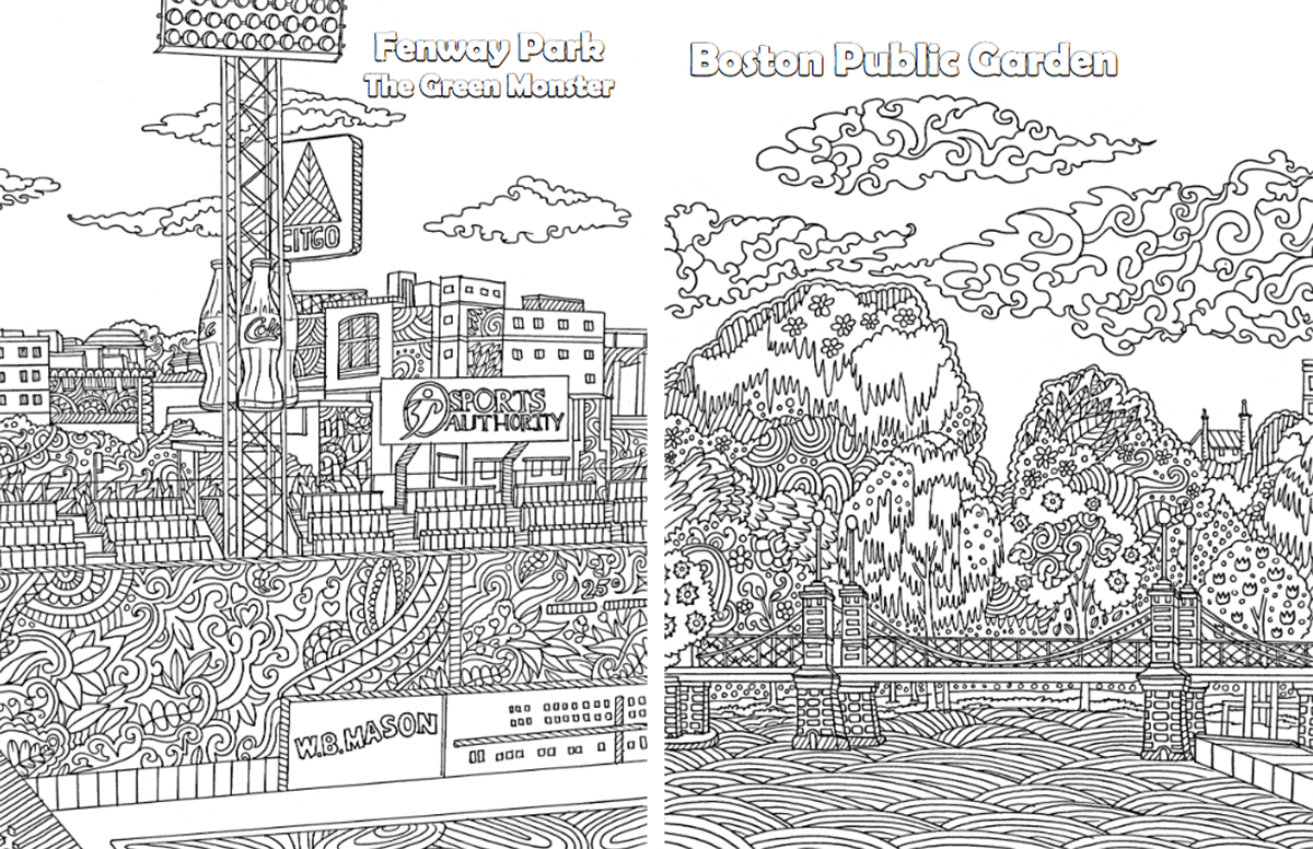 Behold This New BostonThemed Coloring Book