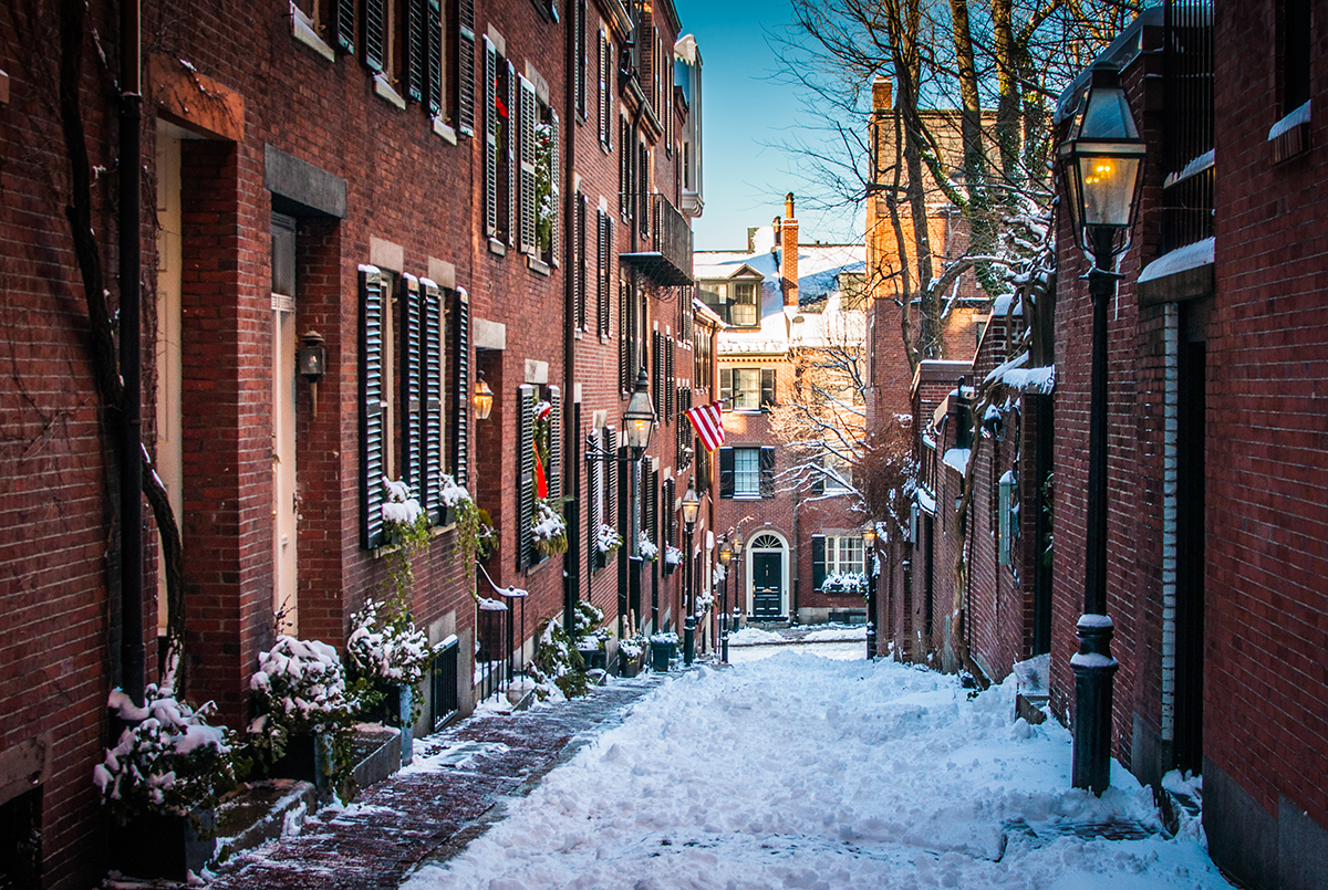 acorn st beacon hill winter