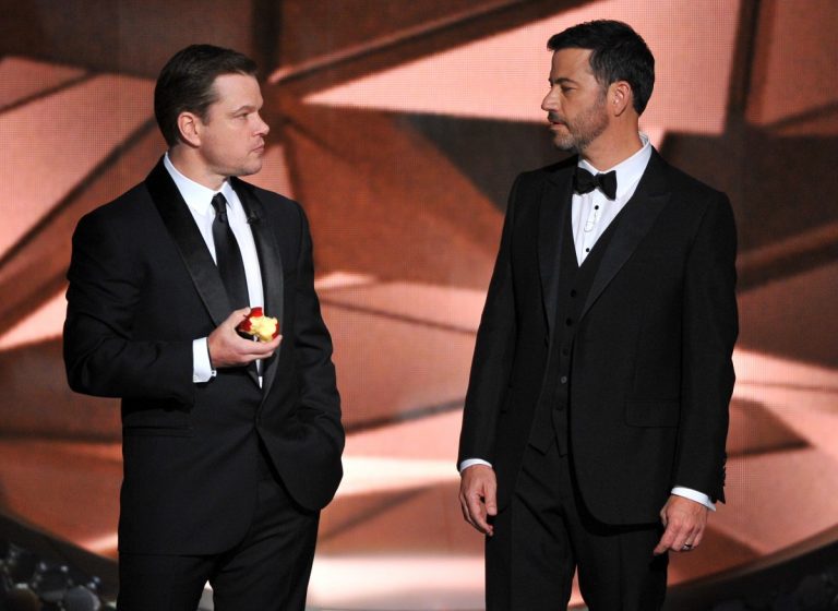 Jimmy Kimmel Roasts Matt Damon at the Oscars