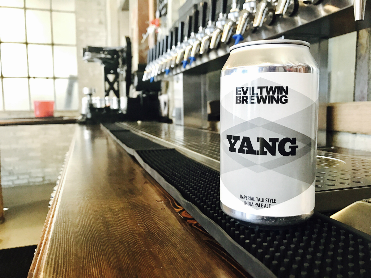 Yang IPA by Evil Twin, now brewed and available at Dorchester Brewing Company