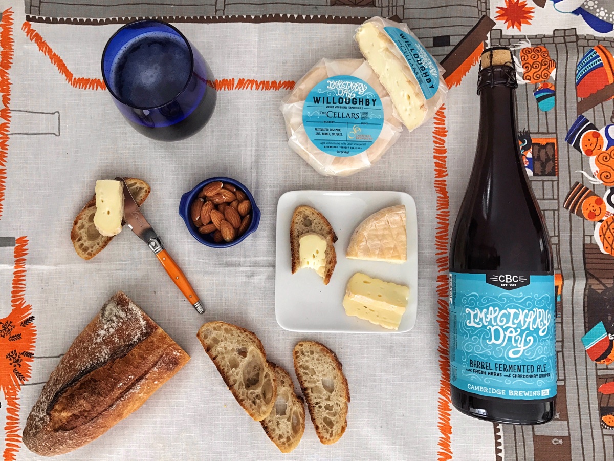 Cambridge Brewing Company and Jasper Hill Farm collaborated on Imaginary Day Willoughby Cheese