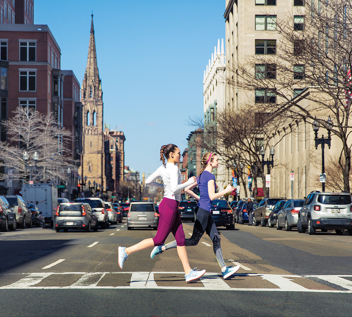 Runner in the city sale