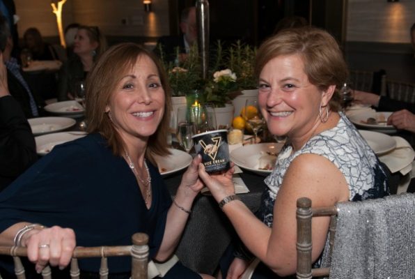 Friends Board members, Debbie Maltzman and Rebecca Latimore enjoy a pint of Vice Cream, donated by Vice Cream Founder and cancer survivor, Dan Schorr / Photo by Melissa Ostrow