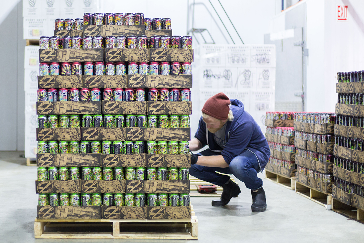 Cans from Pipeworks Brewing at Night Shift Distributing in Chelsea