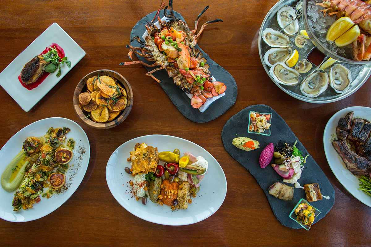 A seafood spread at Reelhouse