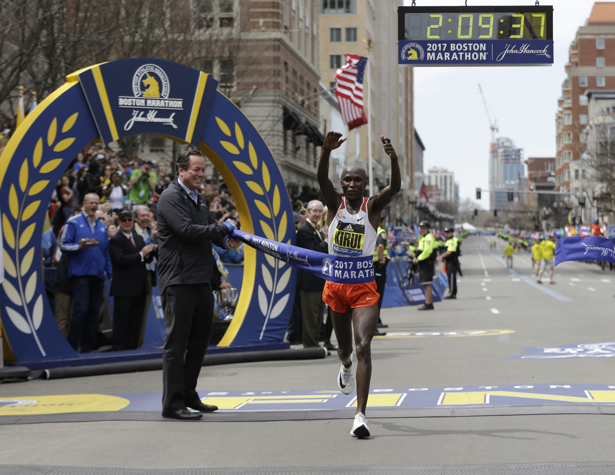 Boston Marathon 2017 winner mens elite