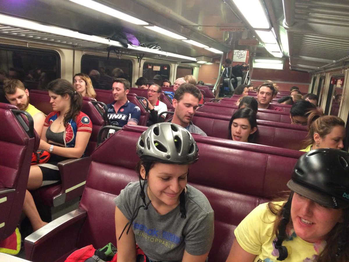 midnight marathon bike ride 2017 commuter rail