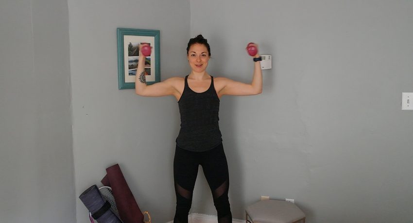 short arm workout with light weights