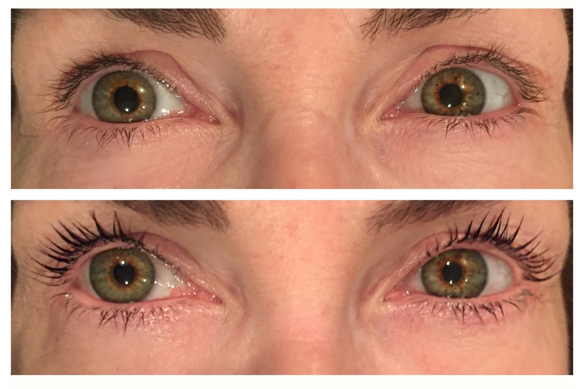 Before and after lashes 
