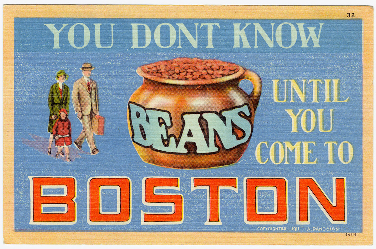 vintage postcards boston
