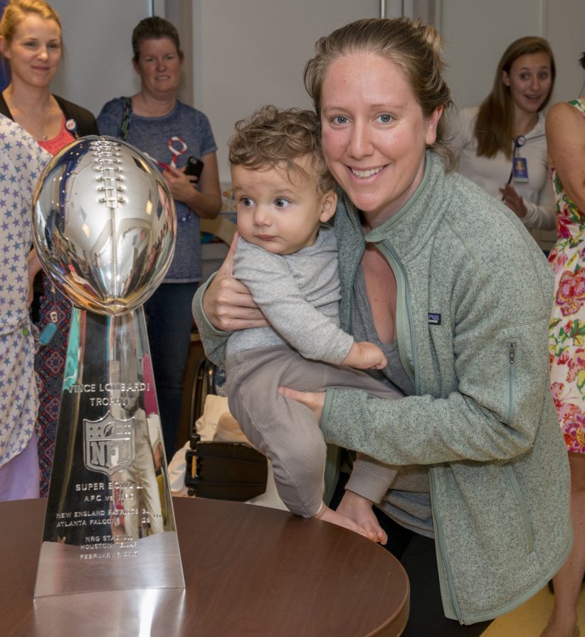 Mass General Patients Got to See the Patriots' Super Bowl Trophy