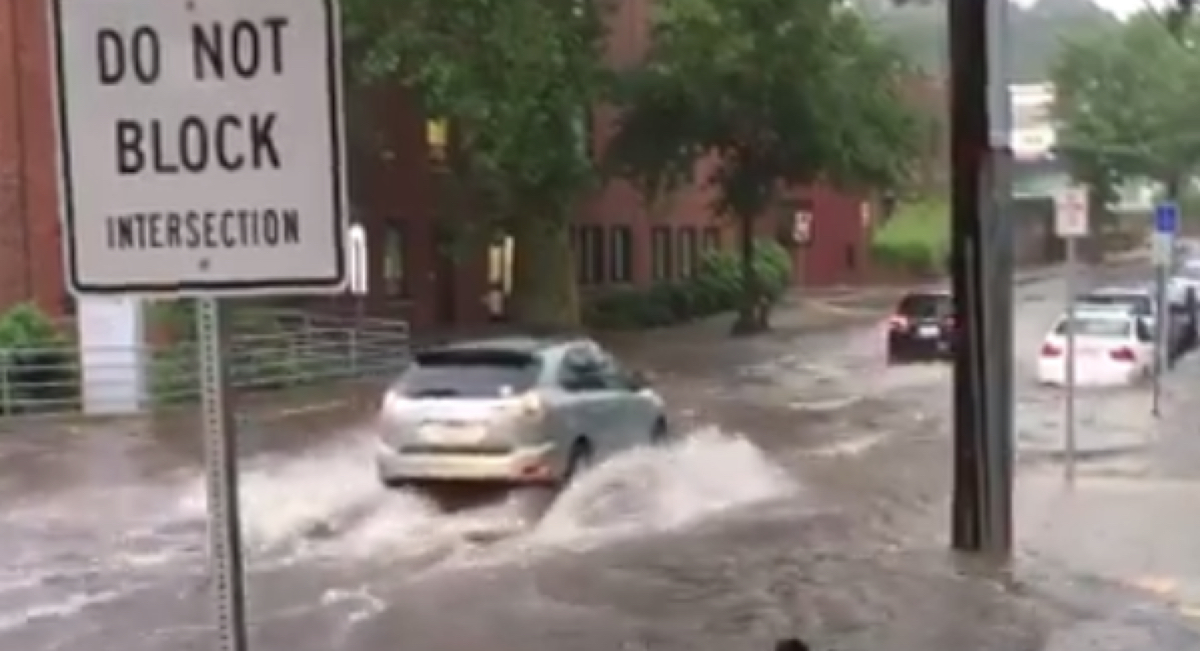 The Boston Area Was Pretty Much Underwater Last Night After Flooding