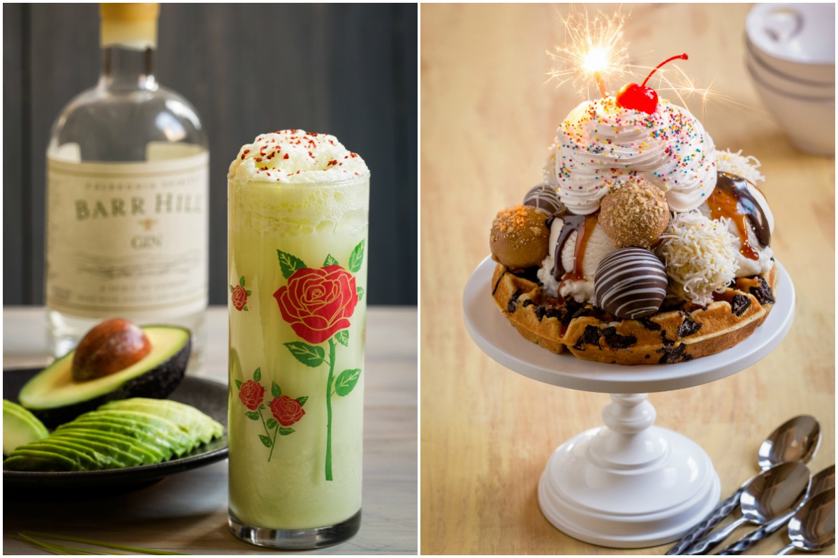 Certified Meatball Company's cucumber-avocado gin fizz / Lady Liberty sundae