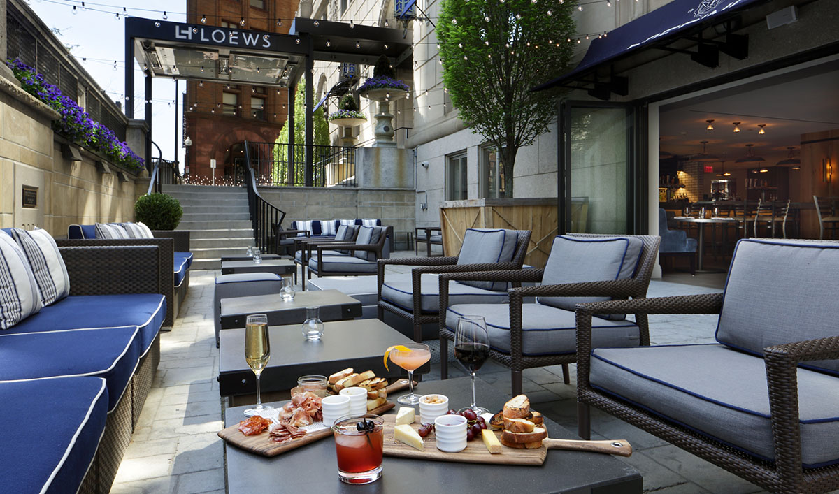 The patio at Precinct hosts Summer Saturdays