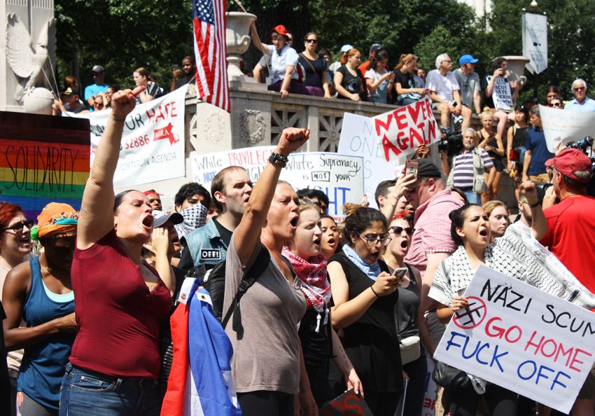 Thousands Gather to Protest the Boston 