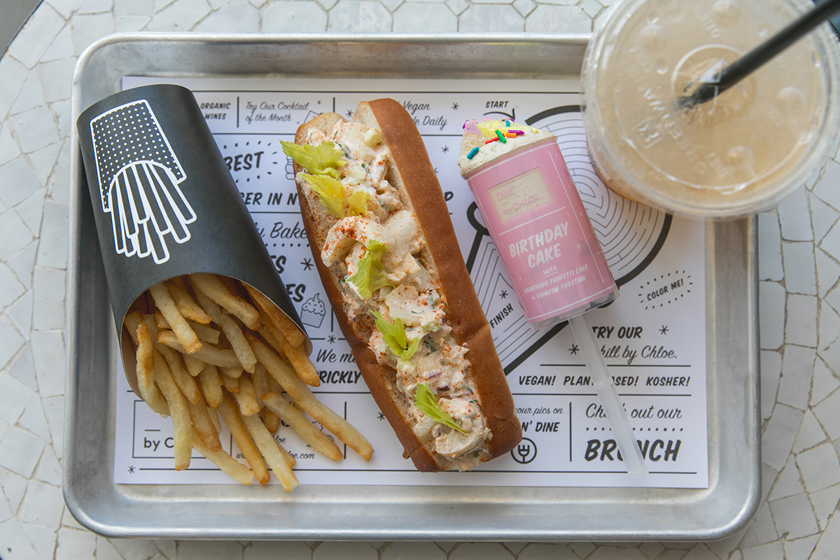 The Tail End of Summer special at By Chloe highlights a vegan lobster roll