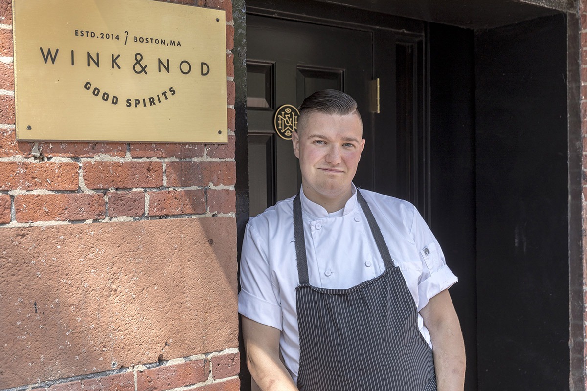 Chef Aaron Lhamon of Pareja at Wink & Nod