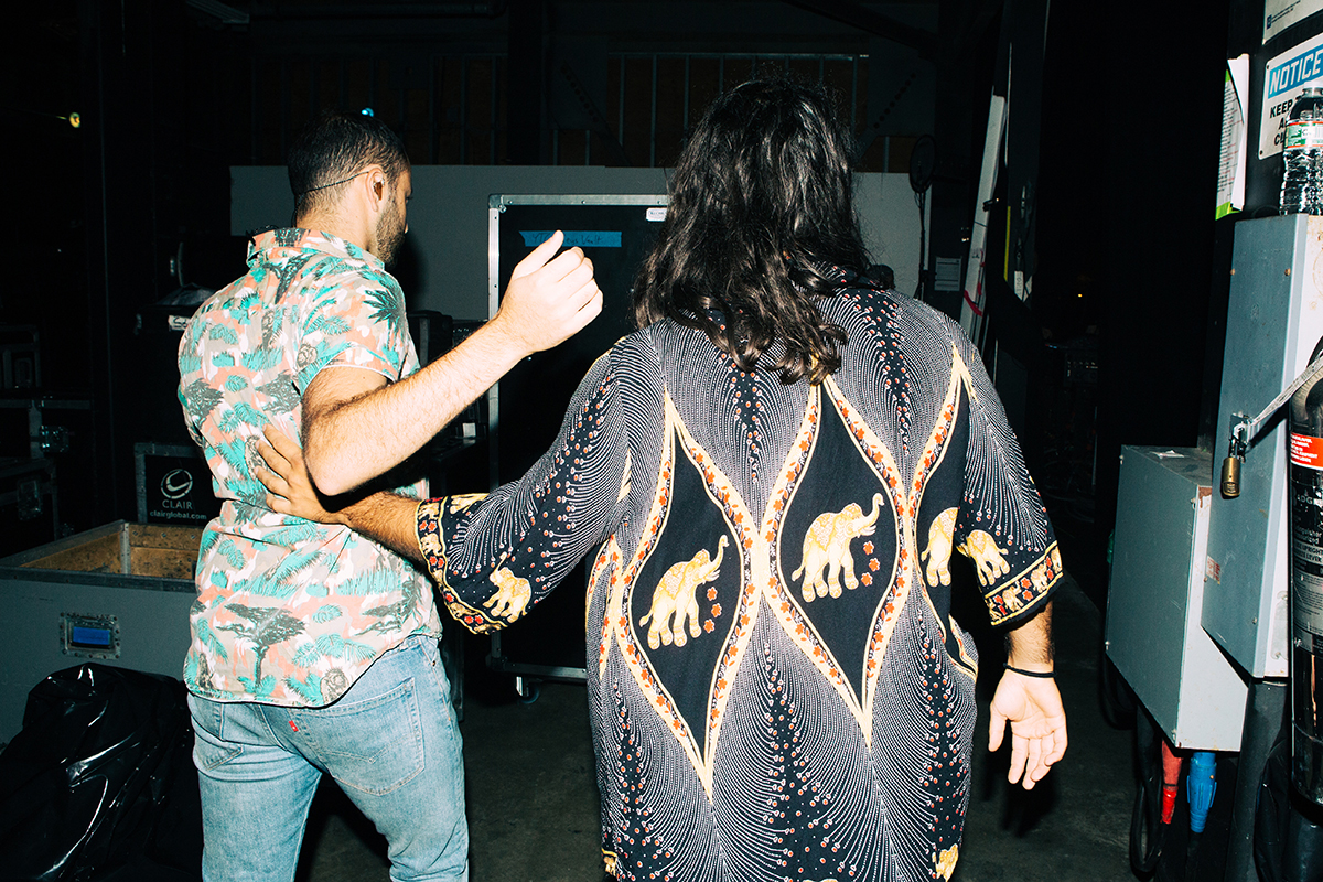 young the giant boston backstage