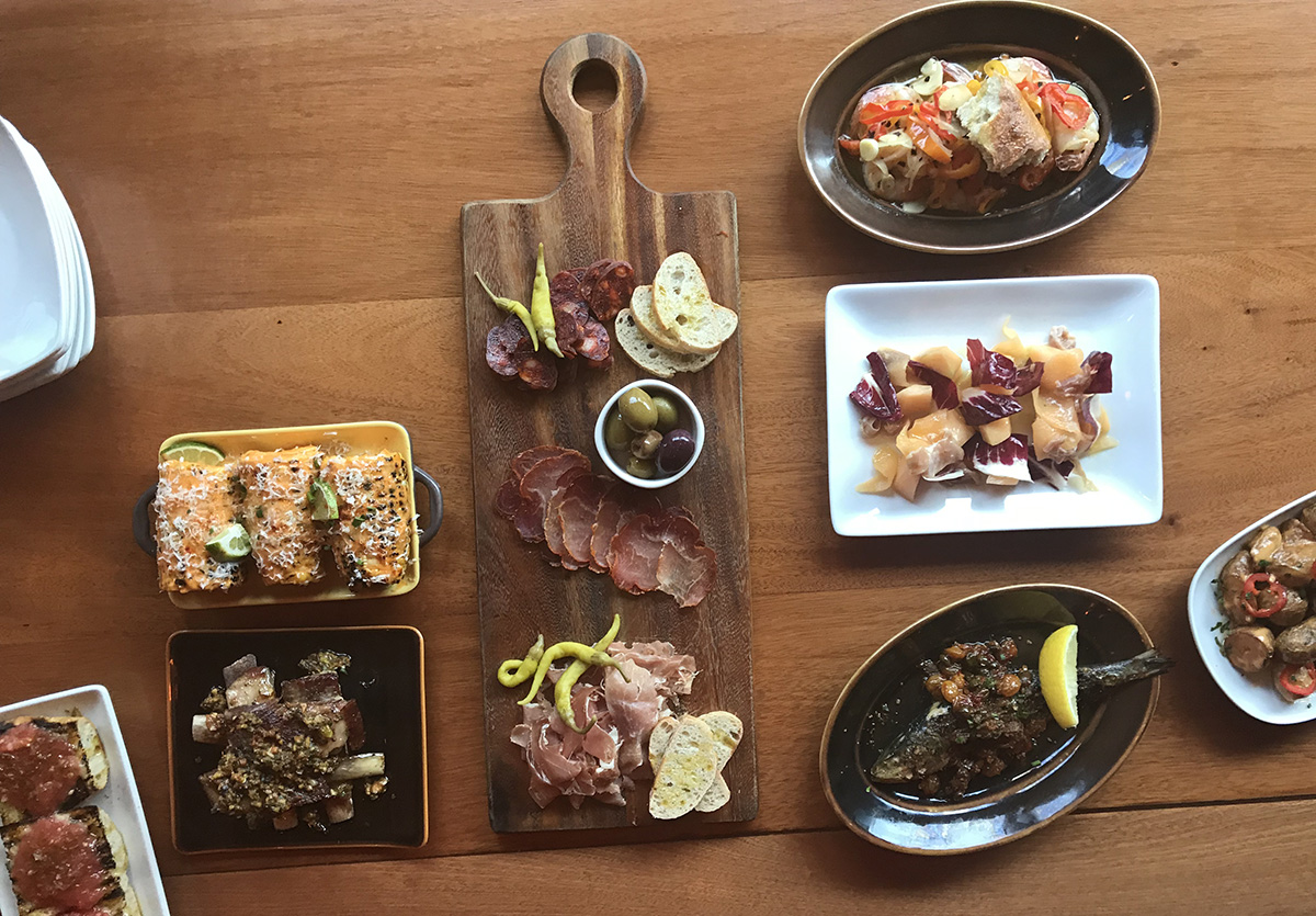 A spread of tapas at Madera 83 in Charlestown