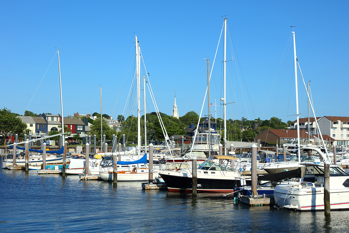 Boats docked