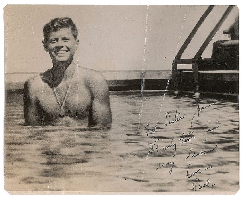 Signed Photo of Young John F. Kennedy Up for Auction