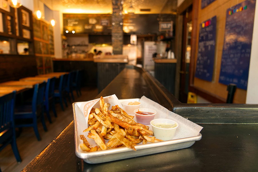 Fries at Saus on Union Street in Boston