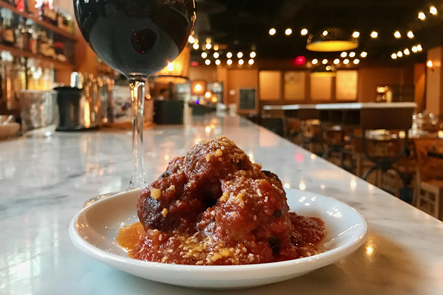 Babbo Pizzeria Boston meatballs