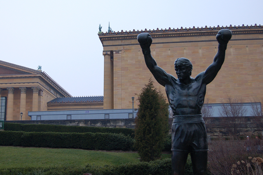 The Rocky Balboa statue outside the Philadelphia Museum of Art