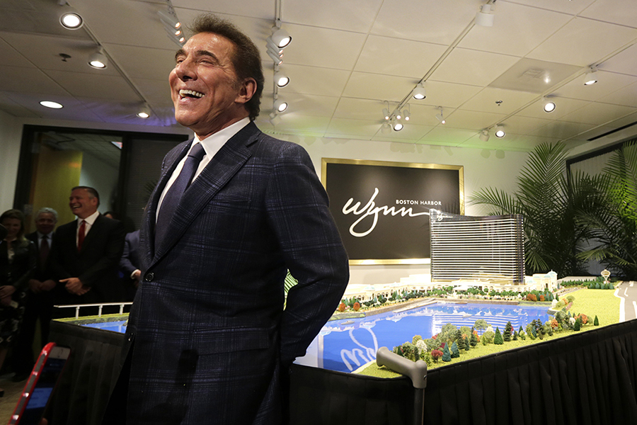 Casino mogul Steve Wynn during a news conference in Medford, Mass., Tuesday, March 15, 2016.