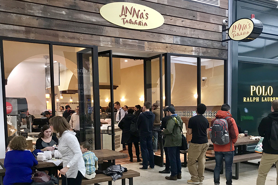 Anna's softly opened Wednesday evening inside the Prudential Center. It's now open daily