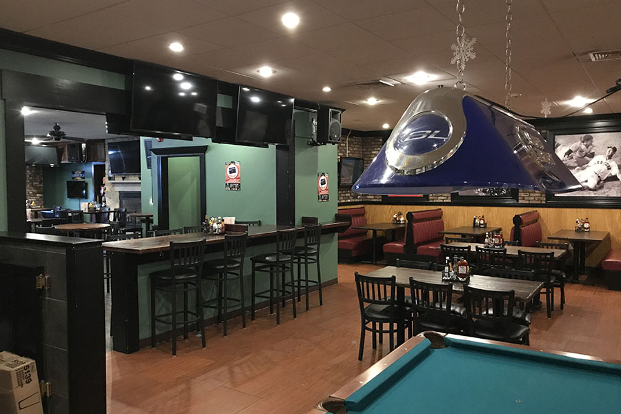 The lounge area at Canton Junction Sports Pub