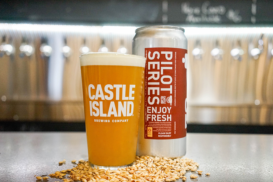 Pints and crowlers of Castle Island Brewing's Goenbae Pale Ale support the Team USA Fund