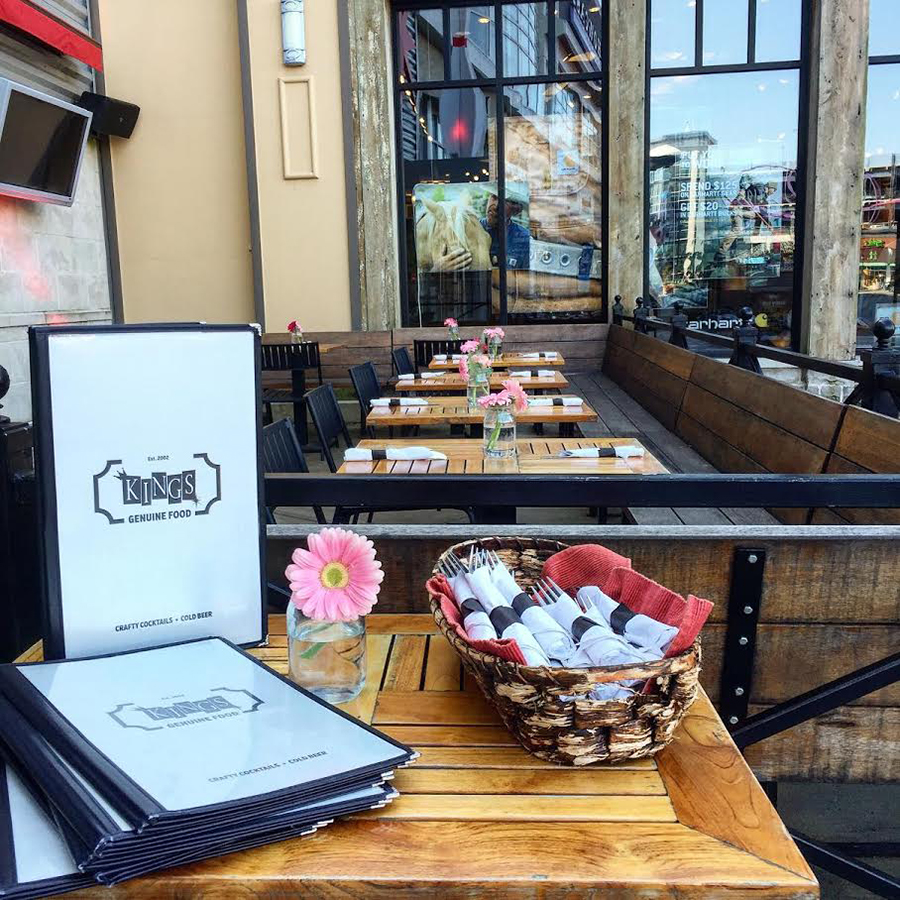 The patio at Kings in Dedham