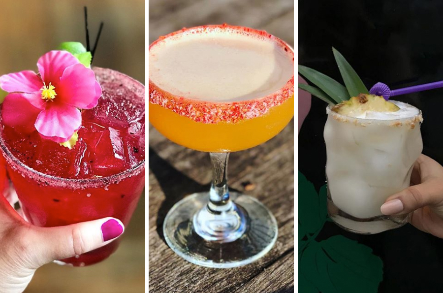 (L to R) Carly Rae Day at La Brasa photo via Instagram / The Paisano at Tres Gatos photo via Instagram / Piña Colada Margarita at the Rosebud photo via Instagram