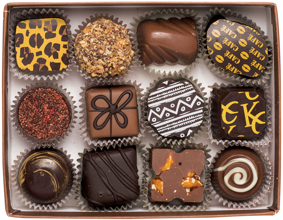 A sampler from Beacon Hill Chocolates