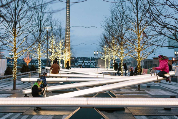 Coming Soon to the Seaport: Glowing Musical Seesaws