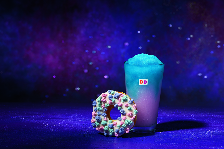Dunkin' Donuts introduces a new "cosmic" doughnut and Coolatta flavors for the summer
