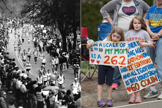 Then And Now A Visual History Of John Hancock And The Boston Marathon