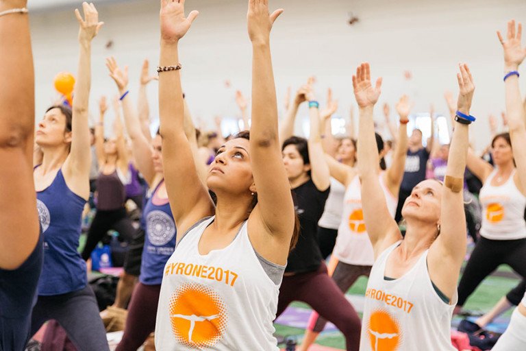 Take Part Yoga Reaches Out at Gillette Stadium Empower Field House