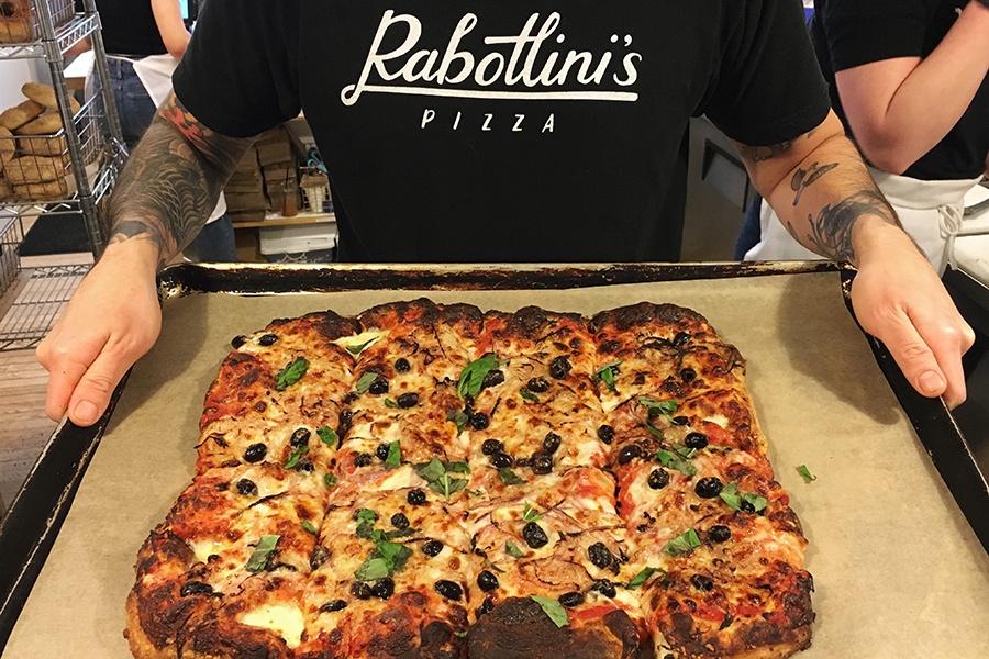 Rabottini's Pizza at Bagelsaurus