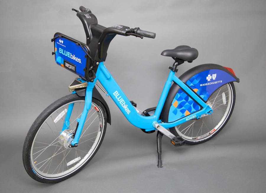 blue cross bike