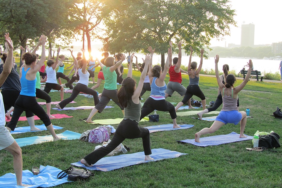 Fitness on the esplanade