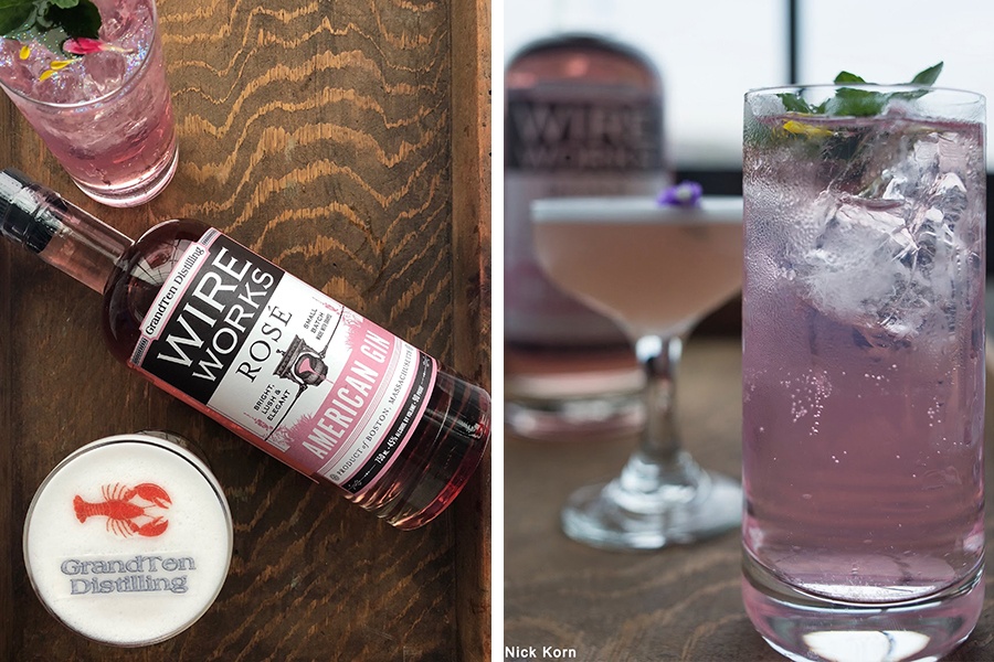 An original cocktail called Annette’s Bikini, and a gin and tonic made with GrandTen Distilling's new Wire Works Rosé Gin