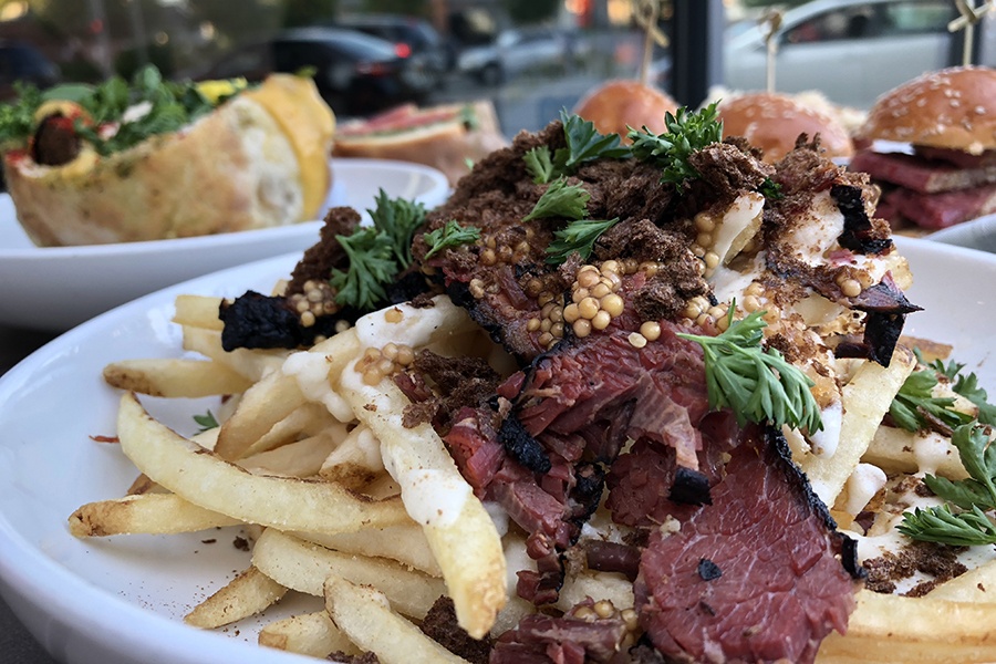 Our Fathers pastrami fries from the late-night menu