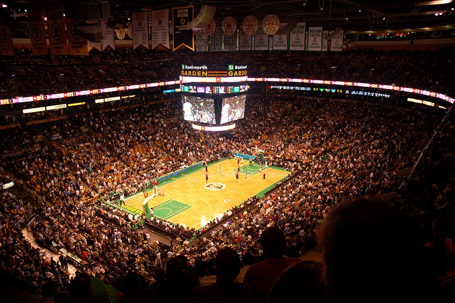 TD Garden packed with fans