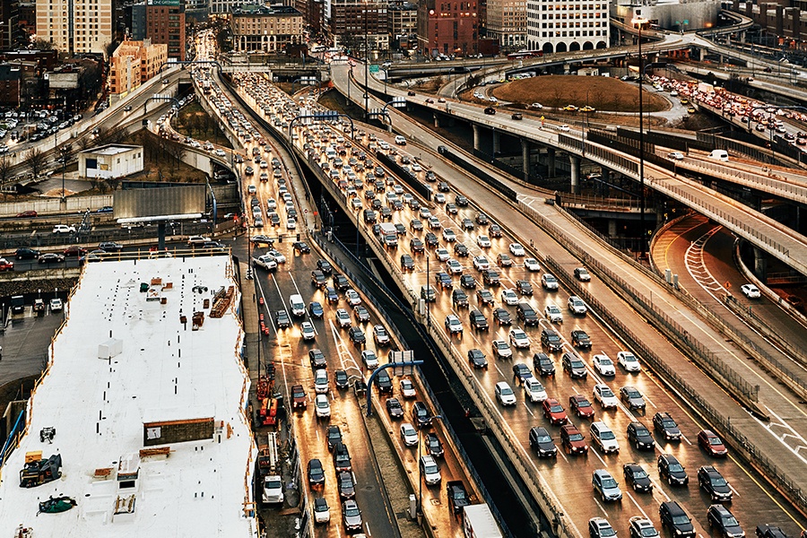 which city has more traffic boston or tampa