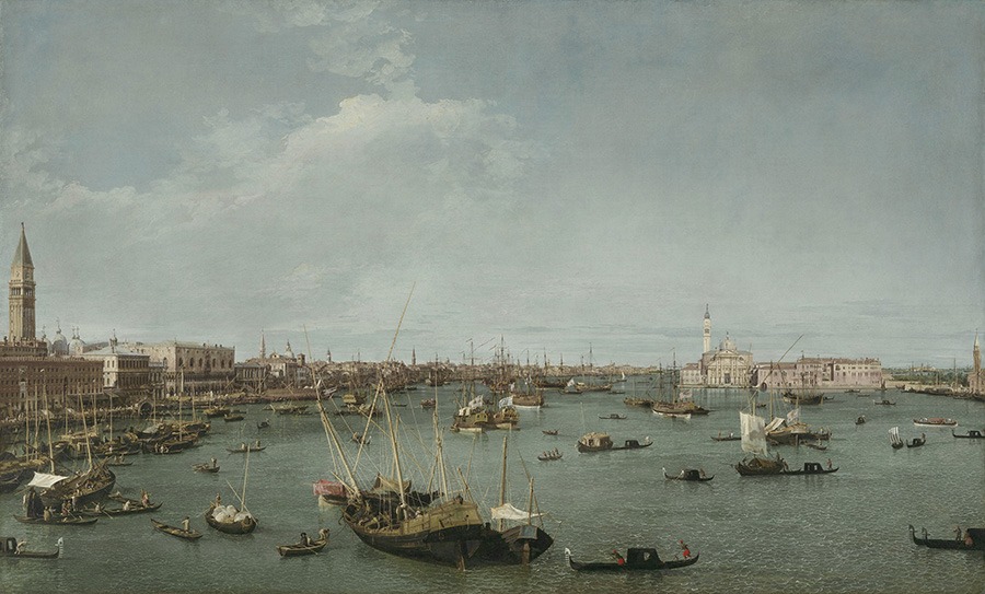 MFA Casanova's Europe Bacino di San Marco, Venice by Canaletto