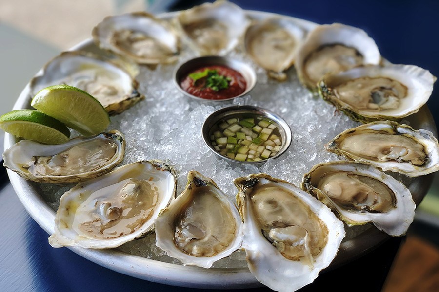 Oysters and more are on the new raw bar menu at Casa Verde