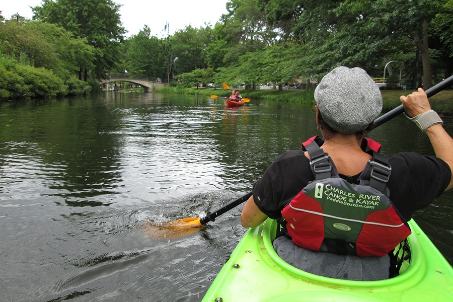 Charles River kayaking 